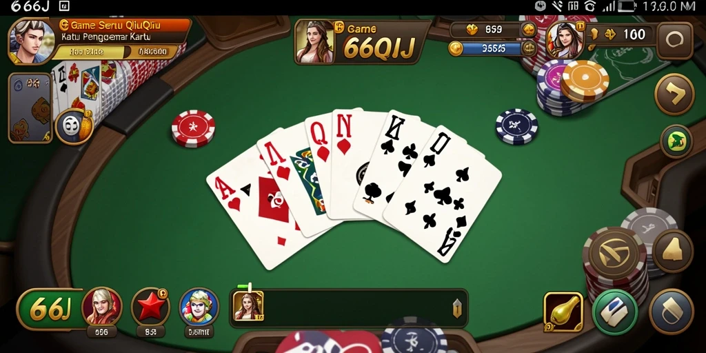 Tampilan gameplay QiuQiu yang mendebarkan dan penuh strategi.