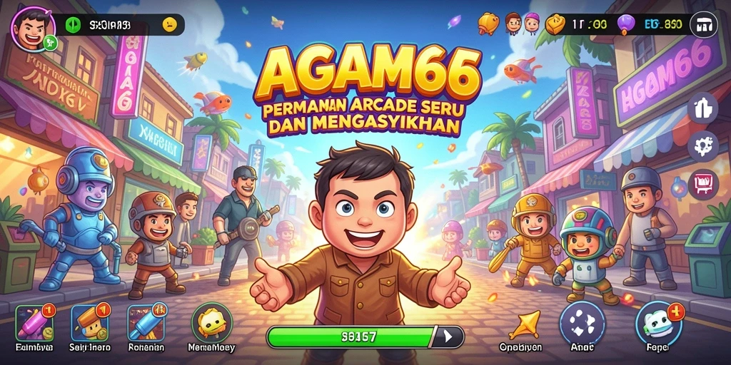 Screenshot gameplay AGAM66 dengan tantangan Arcade yang menarik.