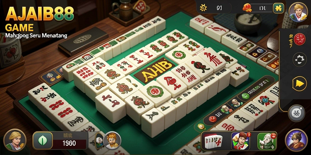 Screenshot AJAIB88 menampilkan pengalaman bermain Mahjong yang seru.