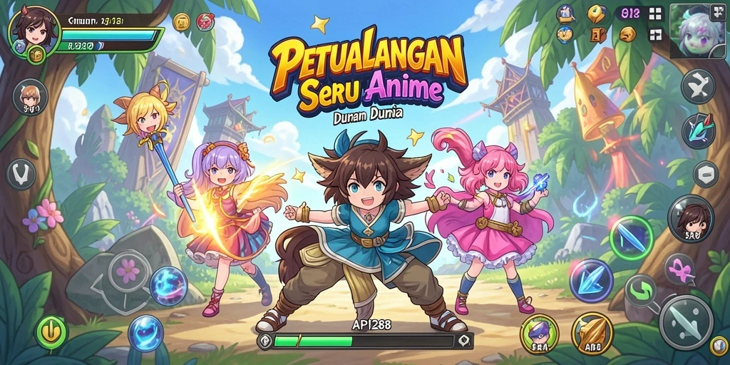 Tampilan gameplay API288 yang seru dan dinamis dalam dunia anime.