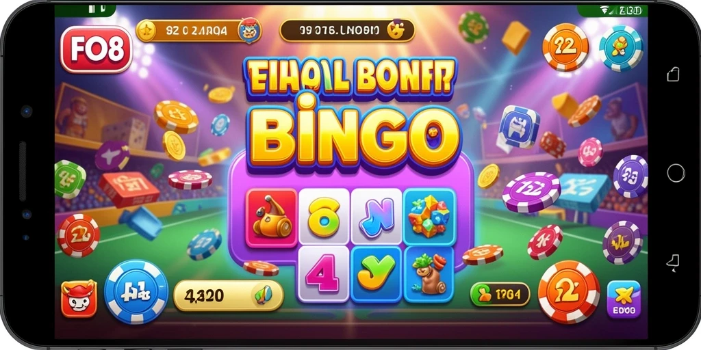 Tampilan menarik dari gameplay Bingo di FO8 yang seru.
