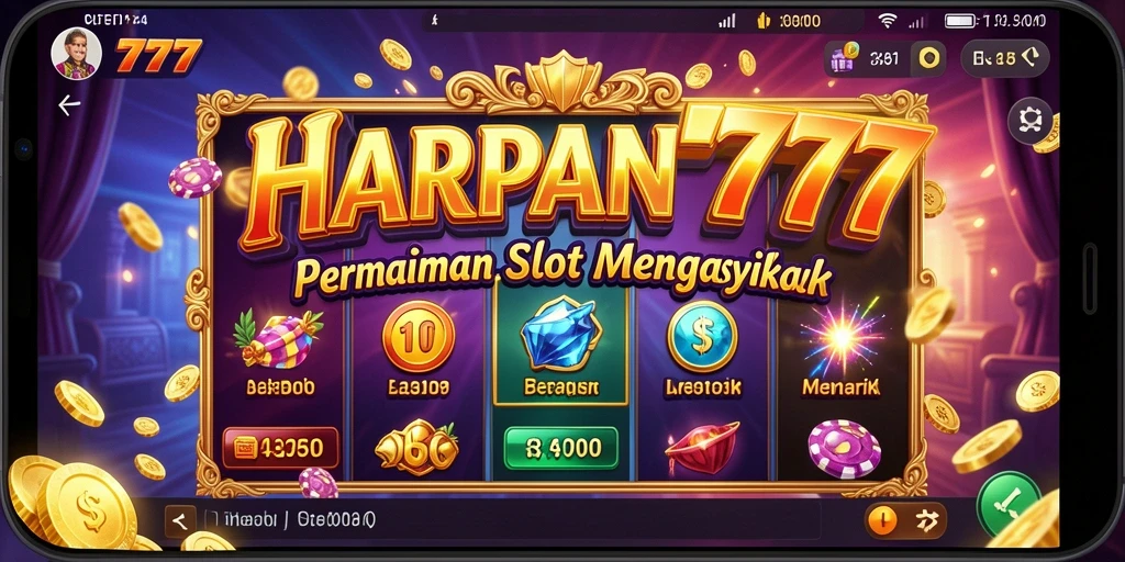 Tampilan menarik dari gameplay Slot HARAPAN777 yang seru.