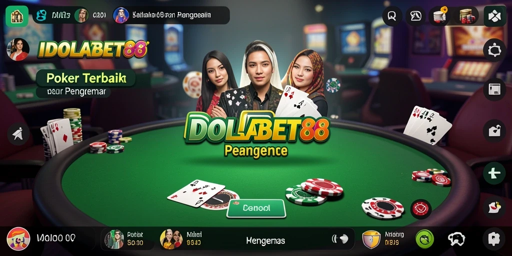 Tampilan gameplay seru IDOLABET88 saat bermain Poker.