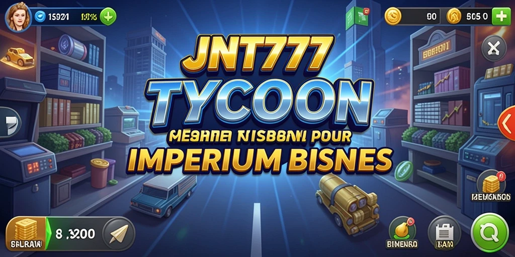 Tampilan gameplay JNT777 menampilkan strategi bisnis yang mendalam.