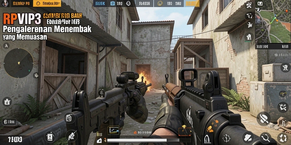 Screenshot utama RPVIP3 menampilkan aksi menembak yang mendebarkan dalam gameplay FPS.