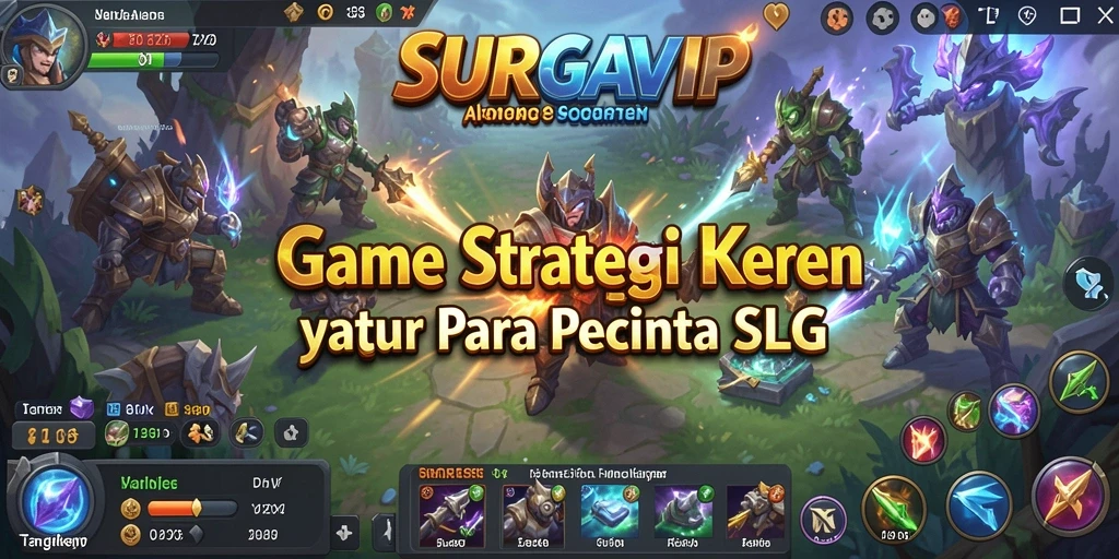 Tangkapan layar utama gameplay SURGAVIP yang seru dan penuh strategi.