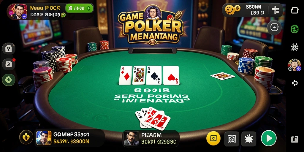 Tampilan permainan Poker yang seru dalam V89.