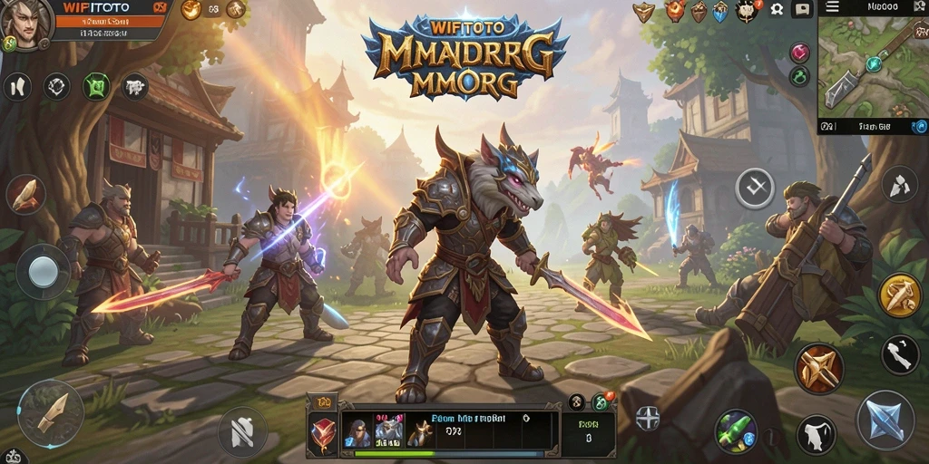 Tampilan gameplay MMORPG WIFITOTO yang menakjubkan dan seru.